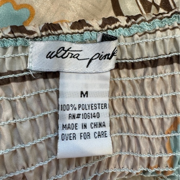 Ultra Pink Deep-V Open Back Halter Summer Dress (M) - Picture 8 of 8